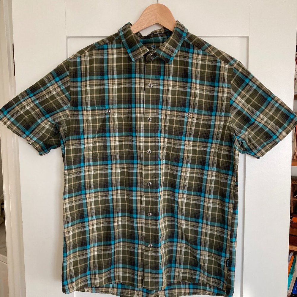 Kühl men's short-sleeved plaid shirt - Medium